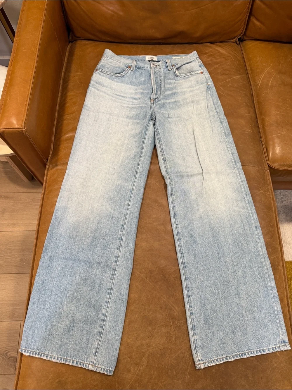 Citizens Of Humanity Light Blue Wide-Leg Jeans